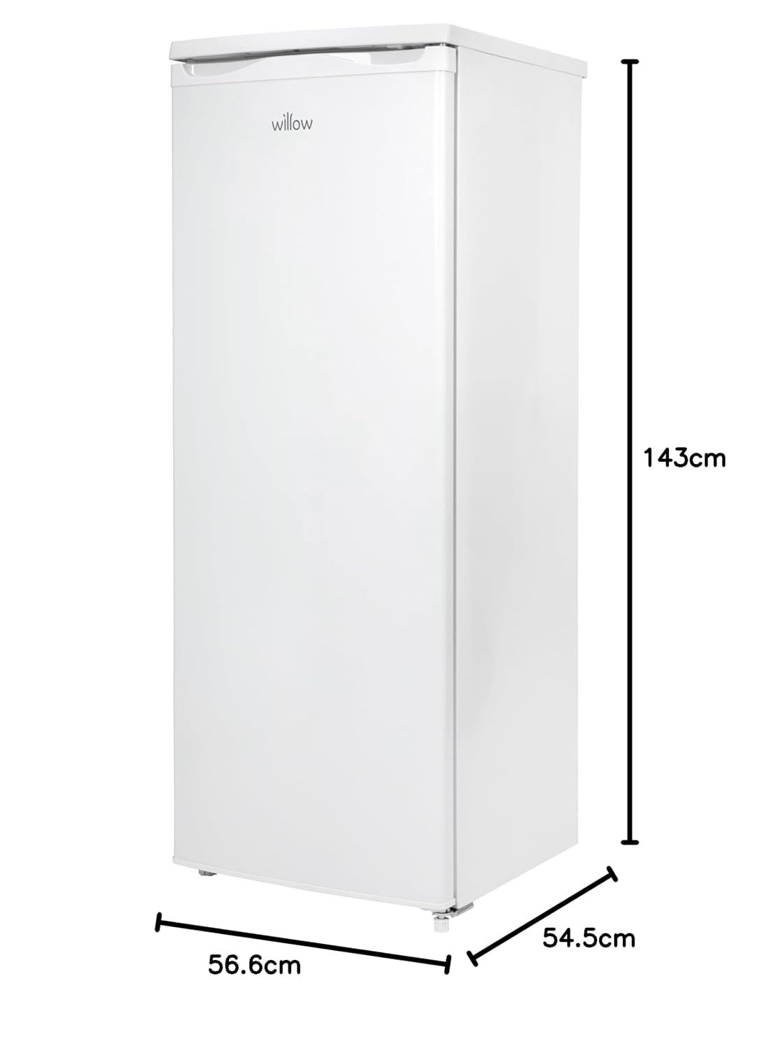 Tall Larder Fridge 241L Freestanding With Mark-Proof Finish White - Image 9