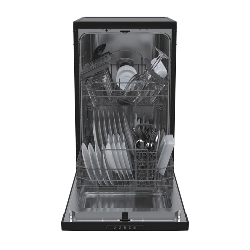 Freestanding Dishwasher 10 Place Settings 45cm Black - Image 3