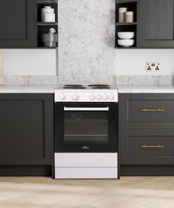 Alternative view of Freestanding Single Cavity Electric Cooker 68L 60cm White