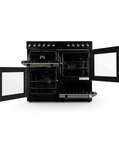 Alternative view of Dual Fuel Range Cooker 100cm Freestanding 7 Burners 2 Ovens Cream