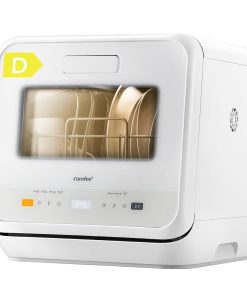 Table Top Dishwasher 6 Programs 5L Tank 72H Storage White