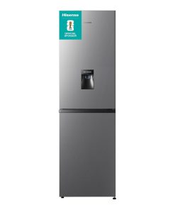 Freestanding Fridge Freezer 256L Total No Frost Water Dispenser Silver