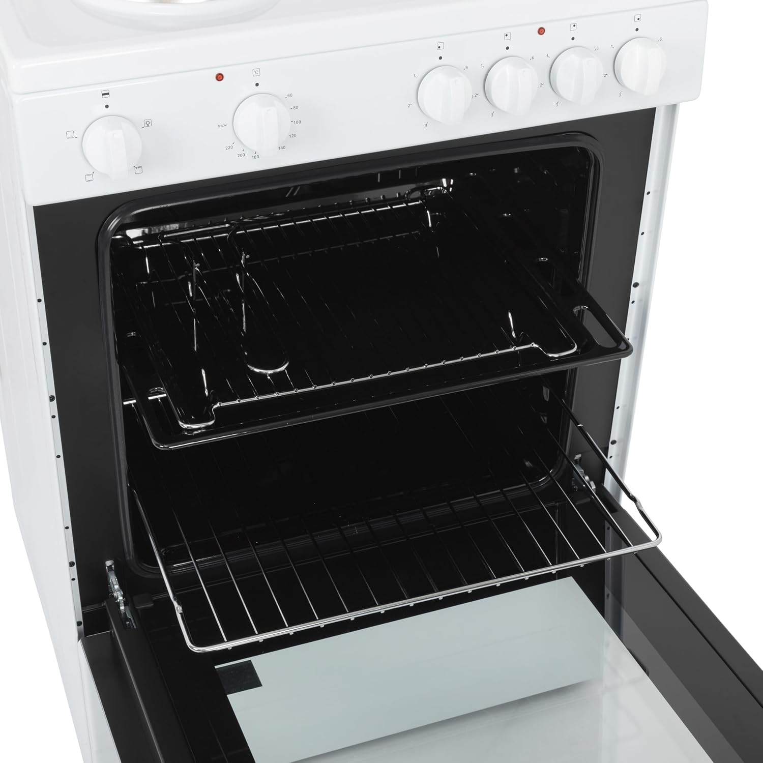 Freestanding Single Cavity Electric Cooker 68L 60cm White - Image 8