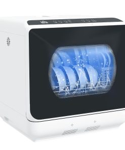 Table Top Dishwasher 6L Built-In Tank 4 Place Settings Touch Control White