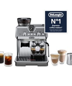 Espresso Pump Coffee Machine 1450W Cold Brew Function Milk Frother Titanium