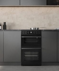 Alternative view of Electric Cooker 69L/43L Double Oven Air Fry Mode Ceramic Cooktop Black