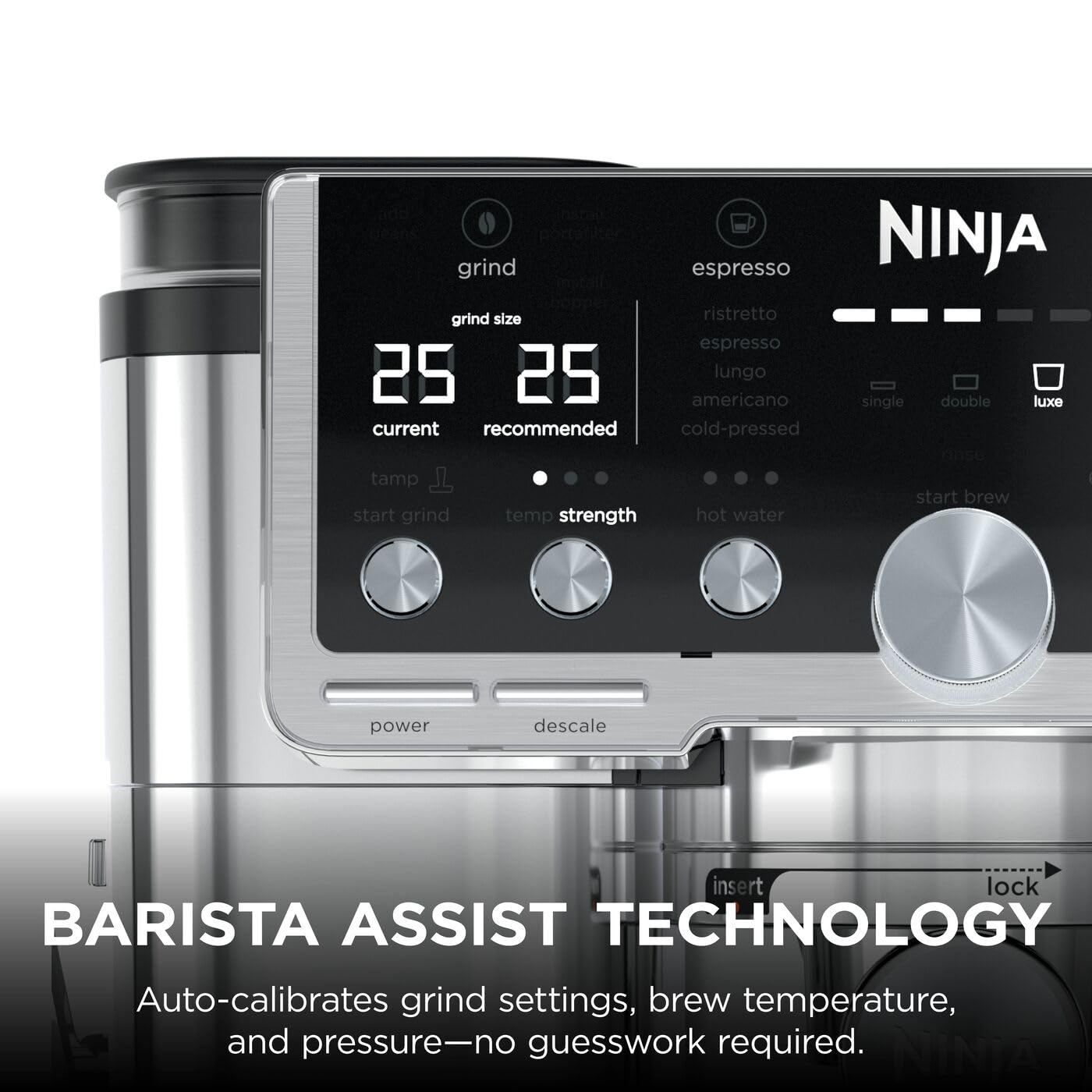 3-In-1 Espresso Cold Brew Filter Coffee Machine 25 Grind Settings Silver - Image 4