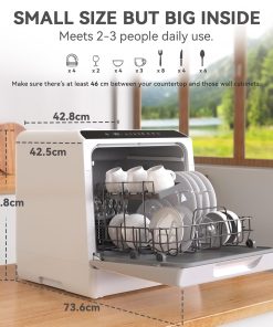 Alternative view of Table Top Dishwasher 5 Place Settings 5L Tank 6 Programs White