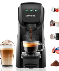 Pod Coffee Machine 5 In 1 20 Bar 0.8L Black