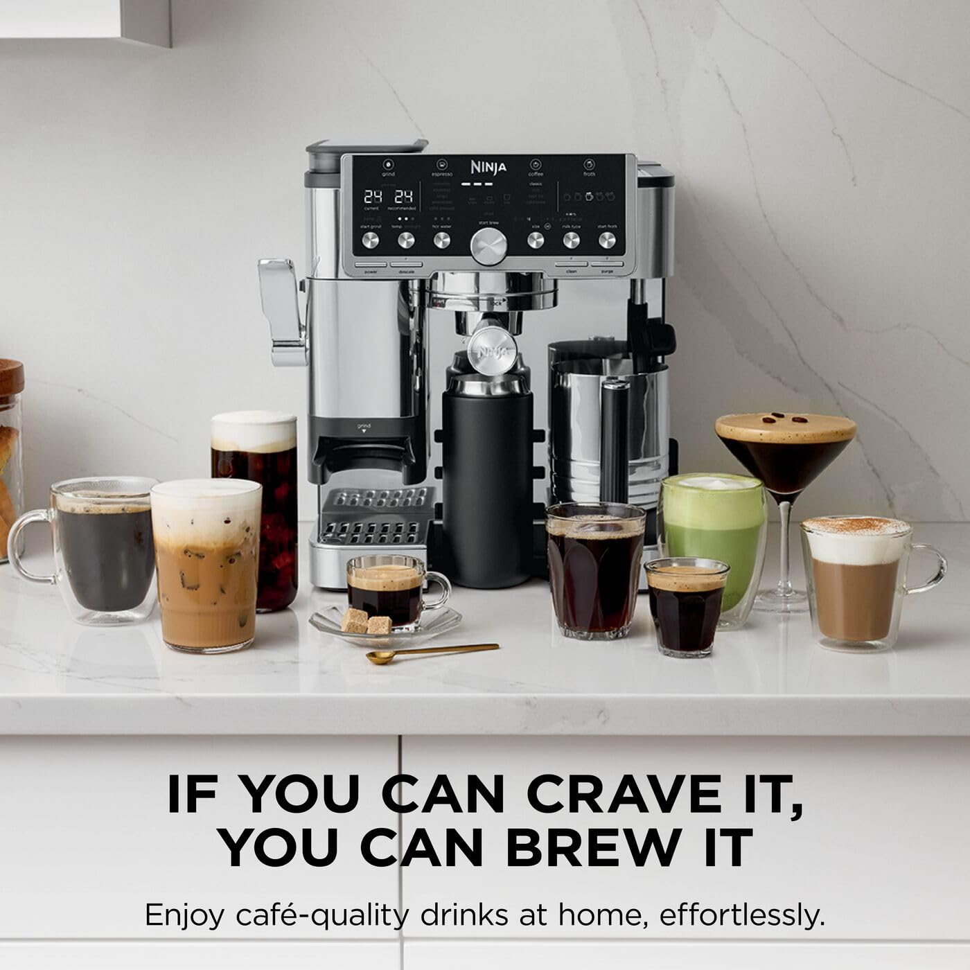 3-In-1 Espresso Cold Brew Filter Coffee Machine 25 Grind Settings Silver - Image 8