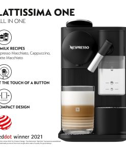 Alternative view of Coffee Maker 19 Bar Capsule Espresso Machine Automatic Milk Frother Black