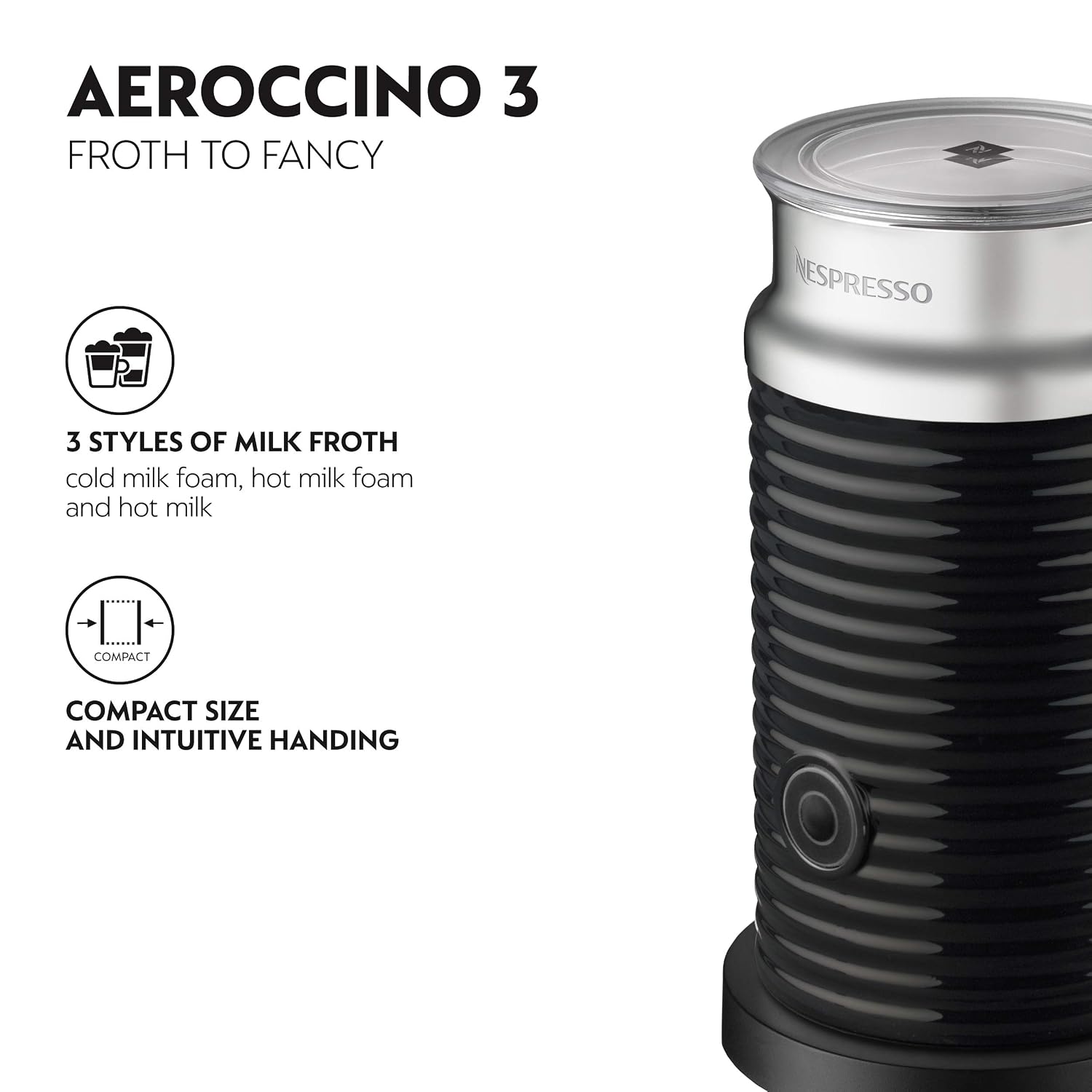 Automatic Pod Coffee Machine With One Touch Brewing 1.1L Matte Black - Image 9